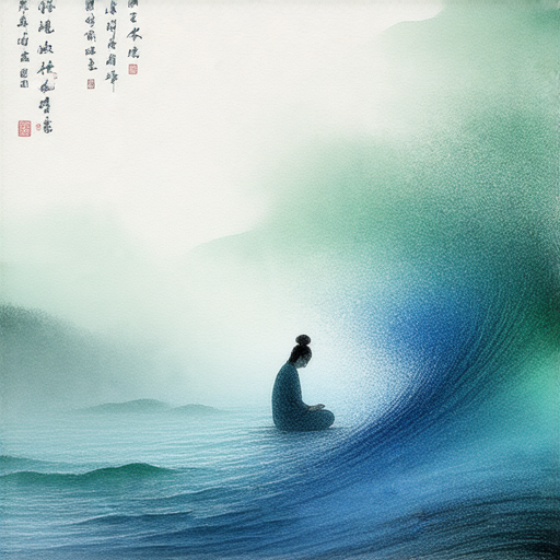 發現水的奧秘的活動海報，展示水務署和水墨畫的主題，外籍英文老師一對一教學的場景，鼓勵立即報名，探索水的神奇與藝術。