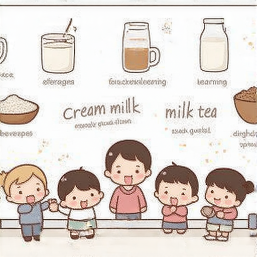 探索奶油、奶瓶和奶茶的英語學習過程，與外籍老師一對一輕鬆互動，涵蓋飲品相關詞彙和文化，讓學習變得有趣且有效，適合所有年齡層。