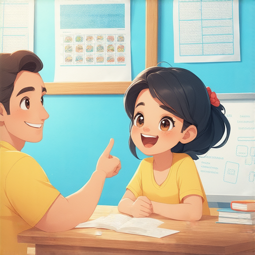 從頭學習英文的學生與外籍老師互動，老師引導學生重拾自信，教學環境輕鬆愉快，鼓勵流利對話，立即報名參加課程，開啟全新語言學習旅程。