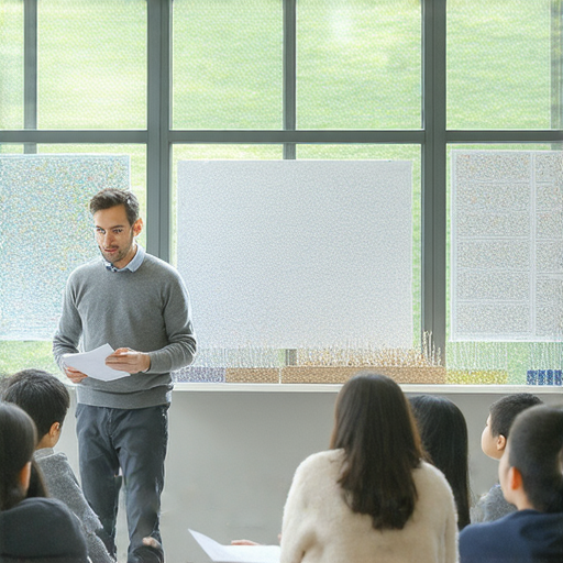 外籍老師授課場景，學生專心學習生物學英文，探索生命奧秘，了解生化危機與生命影響，提升語言能力與科學知識。