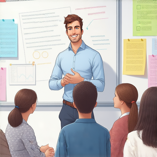 外籍老師指導學生學習生活英語，專注於求職和求婚的實用對話，幫助學生流利講英文，提升語言能力，增強自信心。