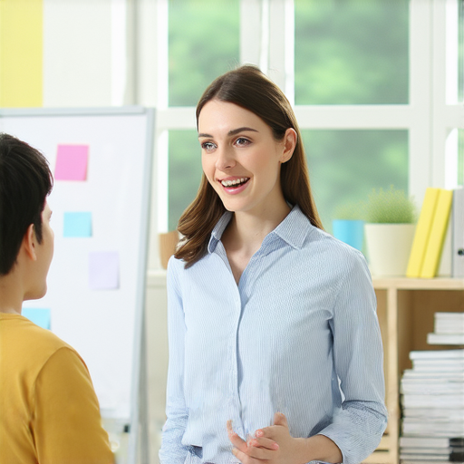 外籍老師正在與學生進行一對一英語對話，強調緊急用語的學習，幫助學員掌握急需英文應對技巧，提升語言能力，面對突發情況更自信。