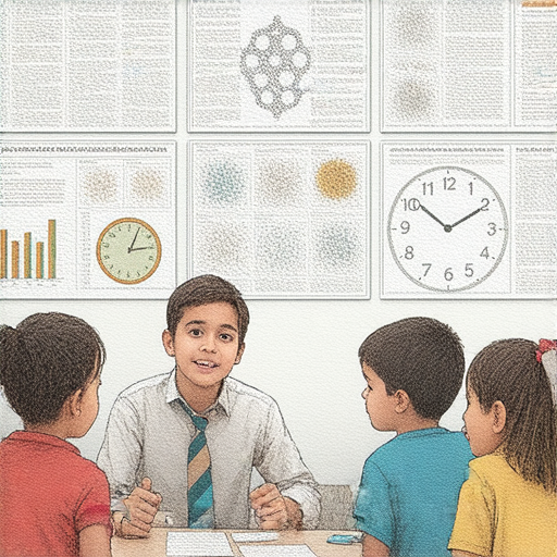 展示生物素及生理時鐘相關主題的教育活動，學生們與外籍老師互動學習，探討生物世界的奧秘，提升英文能力，包含關鍵字如生物素、生理時鐘、英語學習。