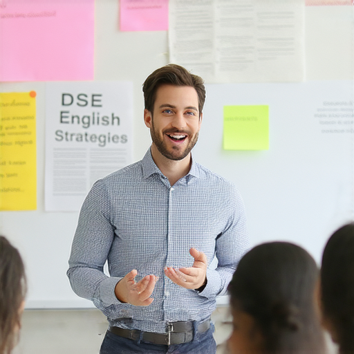 解密DSE英文私補策略提升分數的關鍵，外籍老師教學場景，學生專心學習，課程內容吸引，提供有效輔導，助力考生取得理想成績。