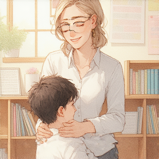 外籍老師輔導學生解鎖心情單字秘密，展現輕鬆表達情感的場景，體驗一對一英文教學，助你提升語言能力，增強情感表達的自信。