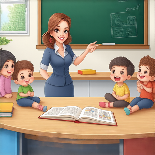 探索英文世界的畫面，外籍老師與學生互動，營造學習氛圍，提升語言能力，展現語言學習的樂趣，讓學習者在輕鬆環境中成長。