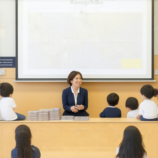 探索河口湖站的外籍老師授課畫面，學生專注學習流利英語，教室內部環境明亮舒適，充滿學習氛圍，展現一對一教學的特色，吸引期待提升英語能力的學生。