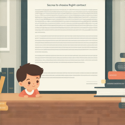 外籍英文老師一對一教學場景，老師與學生互動學習，桌上有書籍和學習用品，展示揭開合約的秘密，幫助選擇適合的英文教師，提升語言能力。