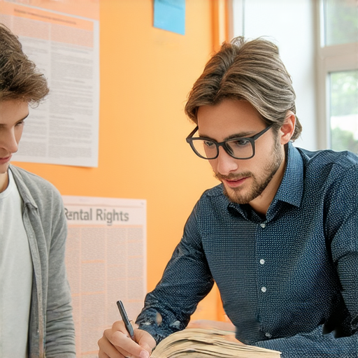 探索續租與維權的英語世界的學習場景，一對一外語教學，學生與教師專注交流，掌握外語秘訣，提升英語能力，了解租賃權益及保護意識。