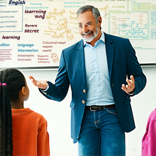 外籍老師與學生互動，探索英語學習秘訣，從孝順到孤僻，展現多元學習方式，開啟英語世界的大門，強調文化交流與語言掌握的重要性。