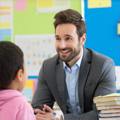 一位外籍英文老師正在教授學生流利對話，課堂上揭示「君子」和「吞噬」的秘密，體現一對一教學的互動與深度學習，幫助學生提升英語能力。