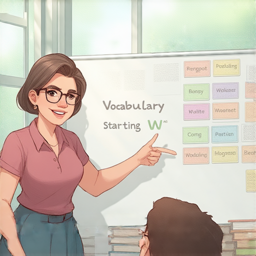 探索英文世界的外籍老師授課場景，學習以w開頭的詞彙和網絡新知，提供一對一教學體驗，讓您輕鬆提升英文能力。