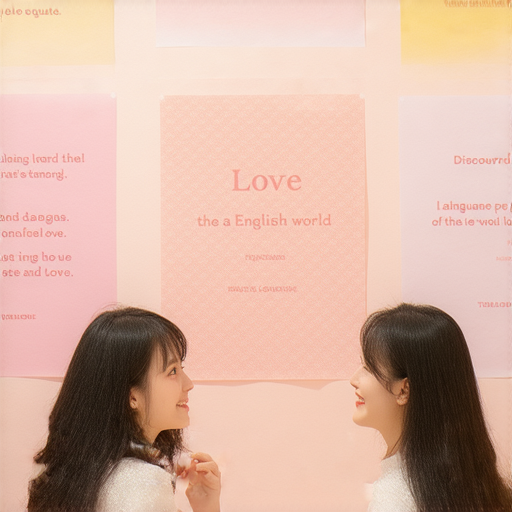 發現愛的英文世界的圖片，展示學習感人愛情句子的場景，邀請學生立即搜尋外籍老師一對一教學，讓愛情和語言交織，共享學習之美。