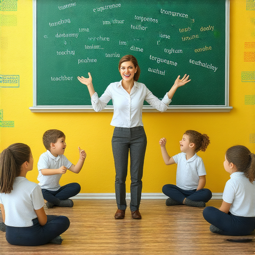 學好英文每一天的學習場景，展示外籍老師與學生互動，重點在時序與生活用語的教學，學生臉上洋溢著學習的興奮，快來探索更多學習機會！