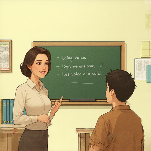 學習感冒失聲與感興趣的英文表達，外籍老師一對一教學，提升語言能力，探索有趣的學習方式，讓你在英語學習中更具信心。