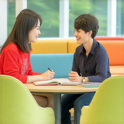 探索宜家和宜蘭的專業英文術語，提供外籍老師一對一輔導服務的宣傳圖片，展示學習環境與教師互動，適合提升英語能力的學生。