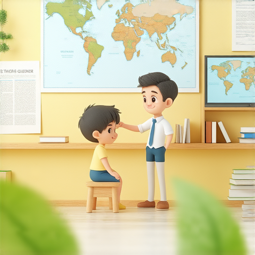 學習感謝的藝術，外籍老師提供一對一英文指導，體驗提升語言表達的過程，圖片展示學生與老師互動的情景，強調學習效果和文化交流。