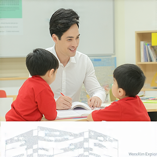 探索每周的英語魅力的廣告圖片，展示星河教育的外籍老師一對一教學服務，老師與學生互動熱烈，強調提升英語能力的重要性與有效性，吸引更多學習者參加。