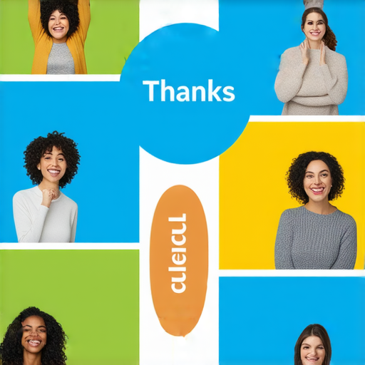 感謝的力量，提升溝通技巧的圖片，展示如何用英文表達感謝，傳遞友善與尊重，增強人際關係，吸引讀者學習高效的溝通方式，提升社交能力與自信。