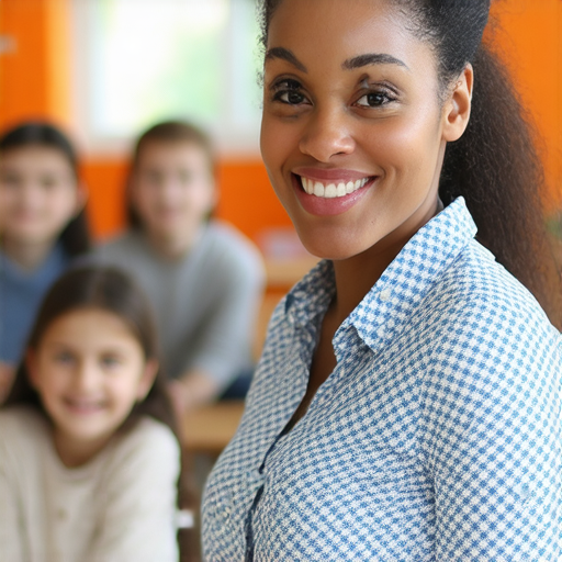 外籍老師與學生一同學習英文，展現互動過程，學生專注聆聽，外籍老師微笑指導，強調一舉兩得的學習理念，讓進步從現在開始，提升英文能力的最佳時機。