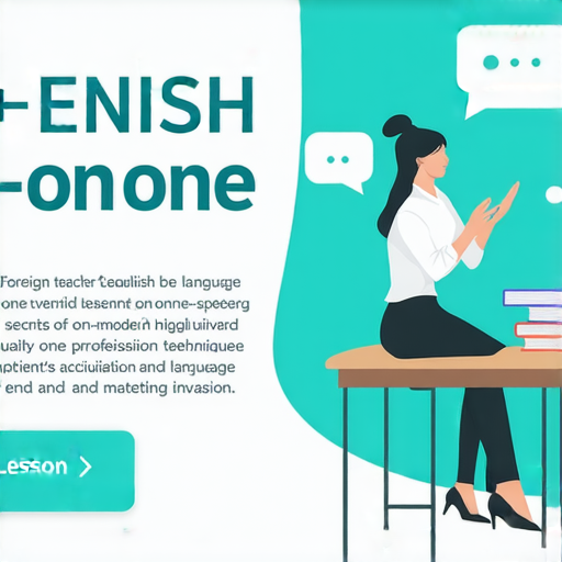 外籍老師一對一教學海報，突顯英語進入與入侵的秘密，吸引學習者報名，共享學習英語的樂趣和技巧，提升語言能力及自信心。