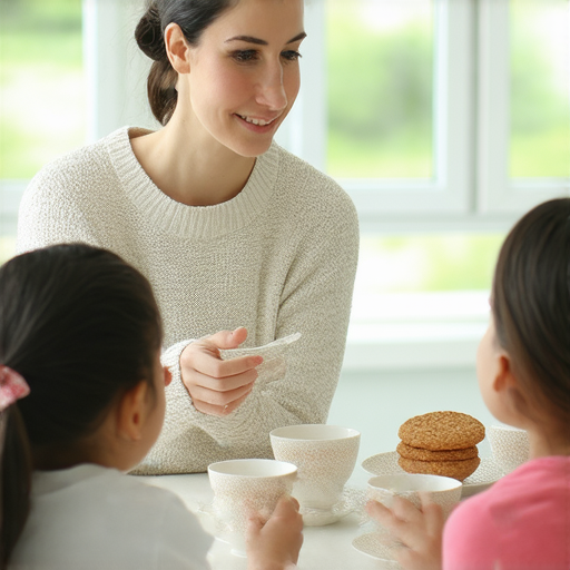 外籍老師教授探索下午茶的英文表達方式，學生專注學習，課堂氣氛輕鬆愉快，體驗一對一課程，提升英文實力，感受地道表達魅力。