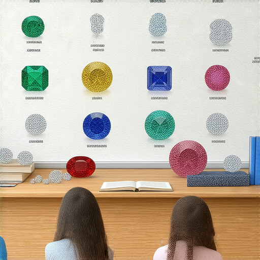 探索寶石的英文世界，學習各種寶石及其對應的英文名稱，外籍老師提供幫助，共同深入寶石的奧秘，了解寶石的美麗與價值。