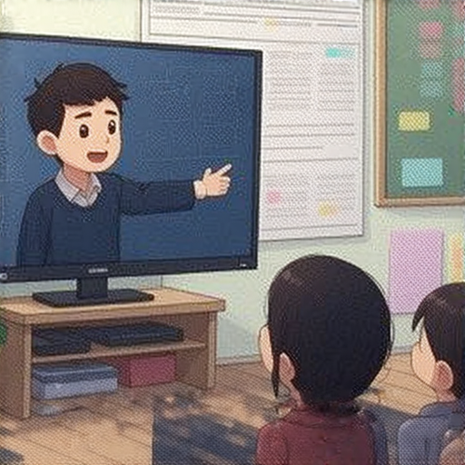 外籍老師指導學生觀看電影學習英文，學生積極參與，享受翻轉學習體驗，互動熱烈，提升語言能力，探索多元文化。