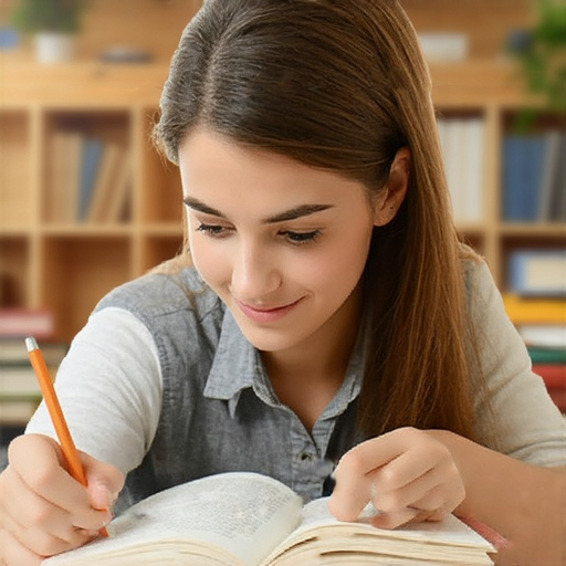 發現英語單字的魅力與外籍老師一對一學習的學生，背景顯示英語教材和學習工具，展現積極學習的氛圍，啟動你的英語之旅。