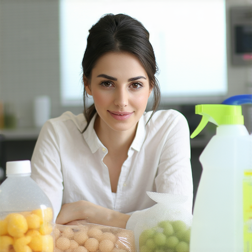 外籍老師一對一教學環境，學員專心學習英文，桌上擺放清淡美食和清潔用品，展示英文學習的多樣性，提升語言能力的有效途徑。