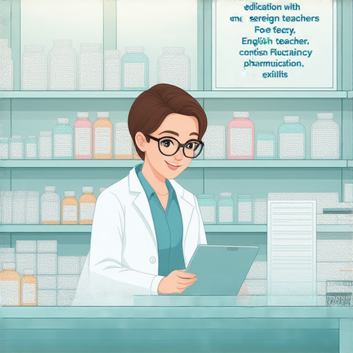 了解藥品的英文術語，藥劑師與藥店對話場景，鼓勵報名外籍老師一對一教學，提高英文流利度，掌握藥品相關溝通技巧。