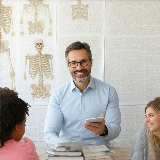 探索骨骼與健康密碼的圖片，外籍老師提供一對一專業英文教學，幫助學生提升對健康的認識和英語能力，適合所有想學習的人士。