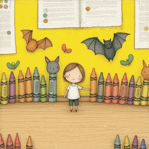 從蜡笔到蝙蝠的奇妙生物探索，外籍老師一對一教學提升英文能力，開啟學習之旅，涵蓋多樣化生物知識與趣味學習。