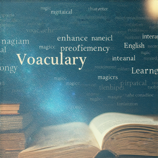 揭開魔法的秘密的圖片，展示學生與外籍老師一對一學習英語的場景，強調提升英文能力的魔術詞彙，激發探索學習的興趣。