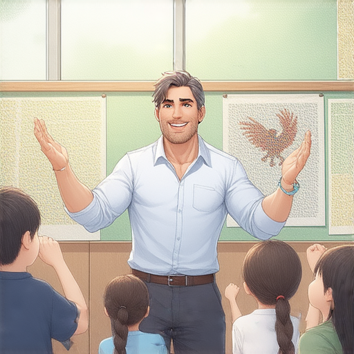 圖片展示一位外籍老師教授學生如何用英語解釋「鳳凰」的文化意義，並介紹鳳爪與鳴謝的用法，學生專心聆聽並參與互動，氛圍輕鬆愉快。