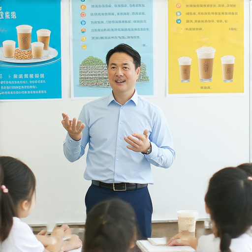 鴛鴦奶茶與鴨脷洲的英文教學場景，專業外籍老師引導學生學習，探索飲品名稱與地名的正確發音，提升語言能力，讓學習更加生動有趣。