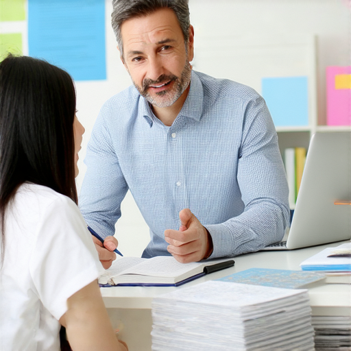 外籍老師一對一教學畫面，學生專心學習英文，提升英文能力，破解學習邊界，全新學習體驗，互動式教學，促進語言掌握，外語學習的最佳選擇。