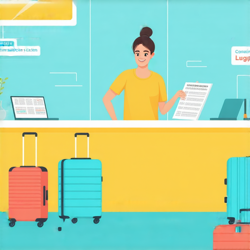 行李寄存服務與旅遊英文教學的圖片，介紹如何學習旅遊英文，讓旅客在行程中與行李寄存相關事宜更順利，包含實用短語與技巧。
