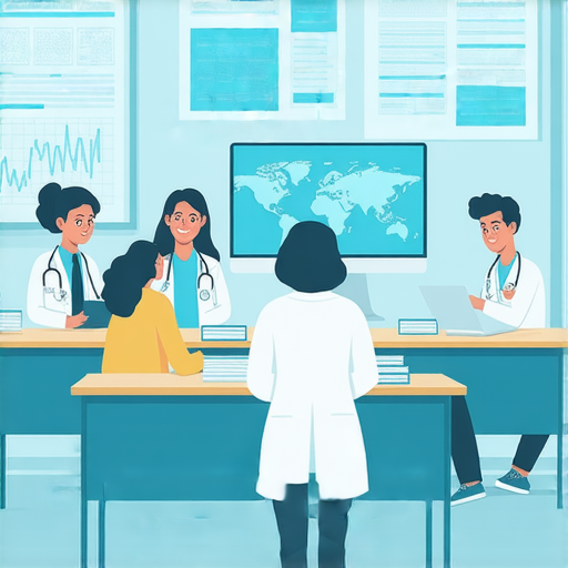 專業外籍老師教你醫學英文與看診技巧的課程宣傳圖，提昇醫療英語能力，立即報名探索，輕鬆學習醫學相關對話與專業術語。