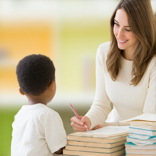 一位外籍英文老師與學生在進行一對一的英語學習，學生專注聆聽，老師親切指導，展現重要的英文學習機會，落實重塑自我，提升語言能力，學習氛圍愉悅。