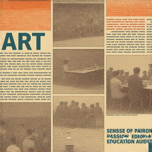 裝飾與裸體藝術主題的英文課程海報，展示學生專心學習的場景，輔以精美插圖，強調製作過程的重要性，激發學習熱情，提升地道英文能力。