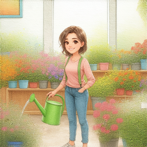 解密花的英文世界的圖片，展示花洒、花盆及相關花卉詞彙，外籍英文老師帶領學習，輕鬆掌握植物名稱與用語，增強英文能力。