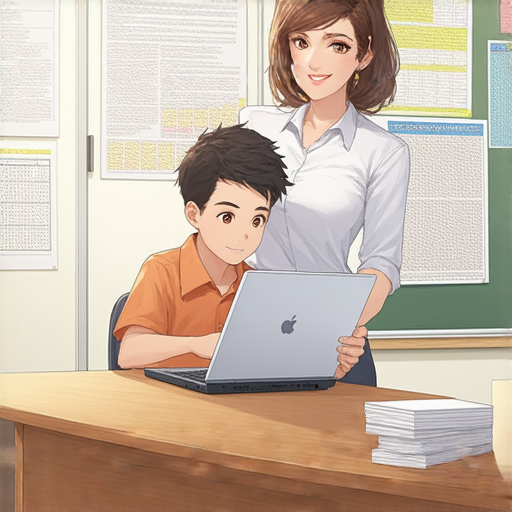 學會計時和計算技巧的學生正在與外籍老師進行一對一教學，專注於提升英文能力和數學計算技巧，教室環境明亮，兩人互動熱烈。