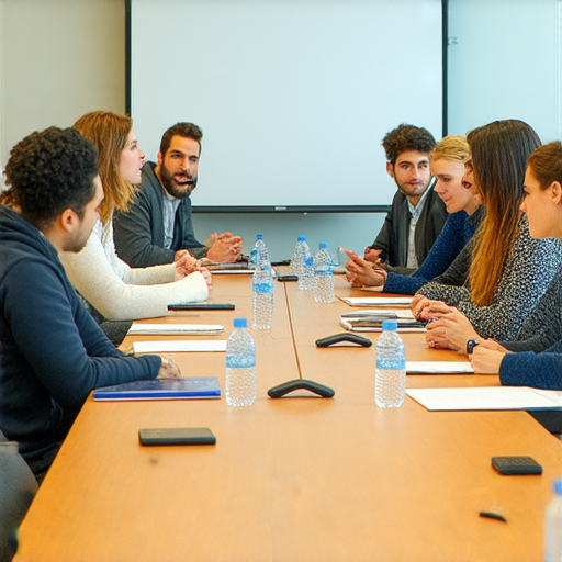 探索記者會背後的秘密，展示記者訪問技巧的實用場景，參與者使用英文交流，提升英語能力的過程，強調互動與學習的重要性，增強觀眾對學習興趣的關注。