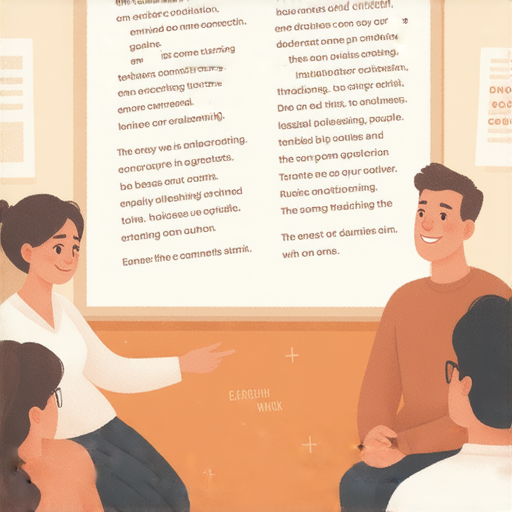 提升夫妻關係的活動畫面，外籍老師一對一教學，學習用英文關心和問候，促進情感交流與理解，增進夫妻間的親密感，參加者專注學習的情景。