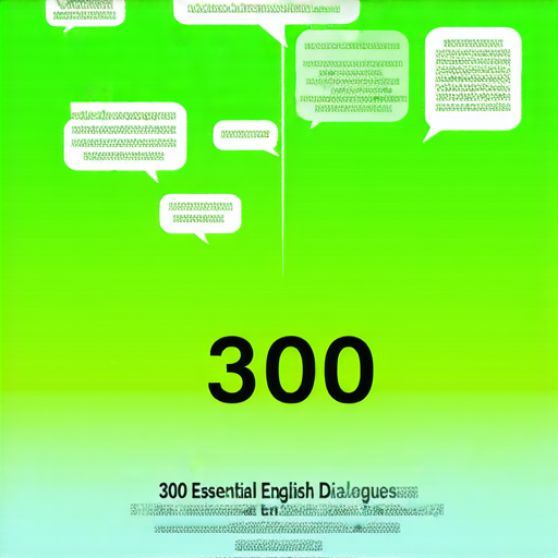 揭開英語學習秘訣的手冊封面，展示300句必學的英語對話，幫助學習者快速掌握流利對話，提升英語交流能力，輕鬆掌握生活與工作中的必備英語。
