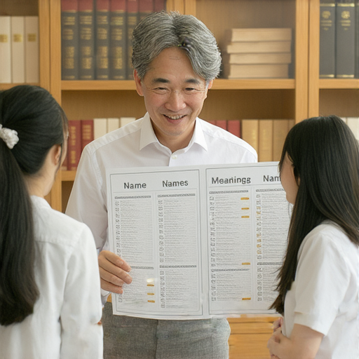 Unlock the Secrets 探索英文姓名意義的圖片，展示外籍英文老師一對一教學場景，強調個性化學習與姓名查詢的服務，幫助學生更了解英文姓名的文化與歷史。