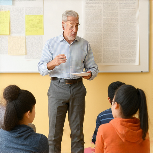 外籍英文老師授課畫面，專注於陰部與陰陽術語的教學，背景為教室環境，學生投入學習，適合對學術與文化交流有興趣的學習者。