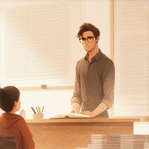 一位外籍老師正與學生在進行一對一英語學習，背景展示學習材料與筆記，強調掌握英語階級與隱患，促使有效學習及立即報名的呼籲。