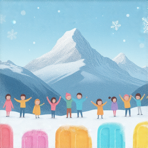 雪岳山及雪條棍的相關英文詞彙展示，鼓勵學習者輕鬆與外籍老師進行一對一的英語學習，提升語言能力與學習興趣。